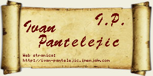 Ivan Pantelejić vizit kartica